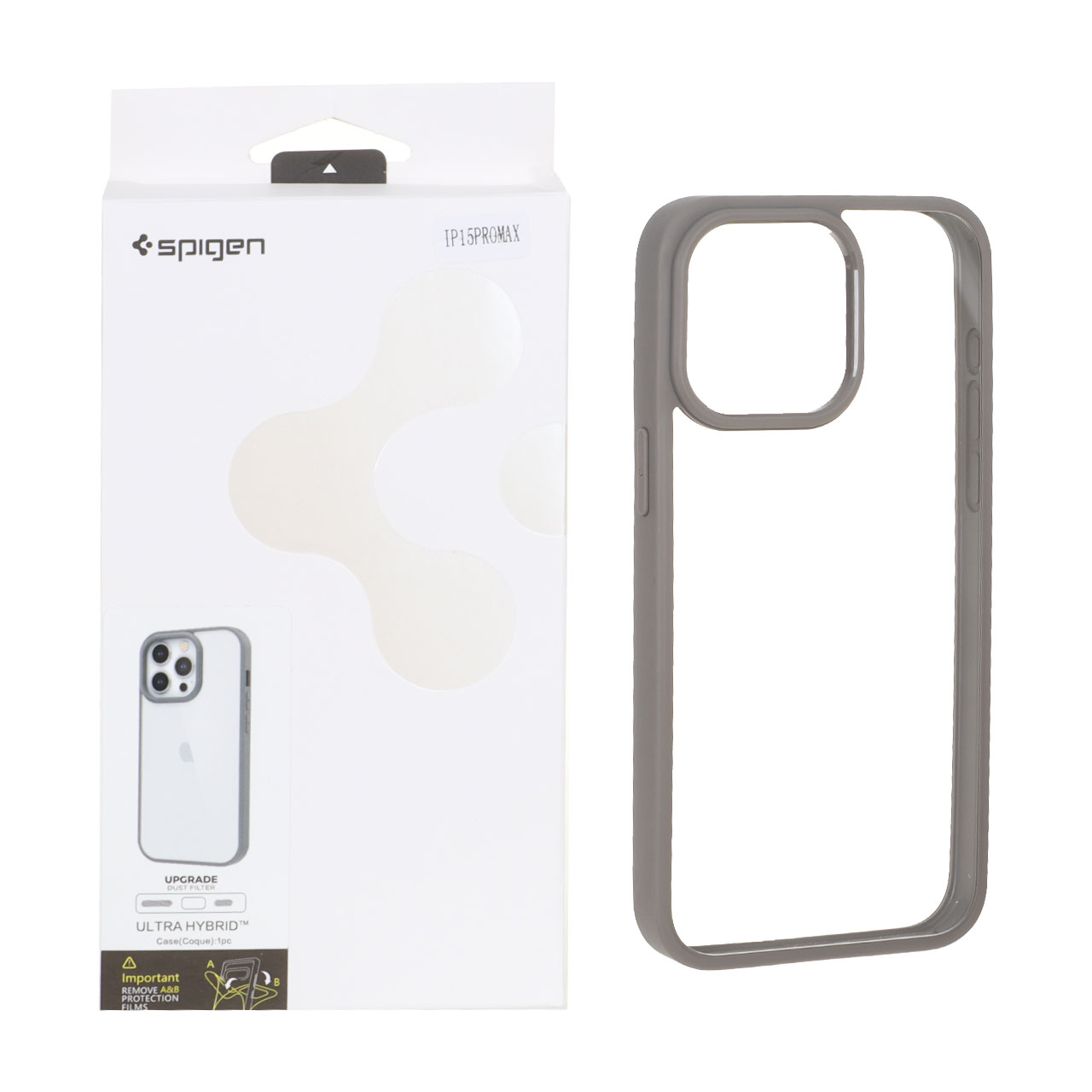 قاب اورجینال Spigen مدل Ultra Hybrid با توری اسپیکر فلزی مناسب برای آیفون ۱۵ پرو مکس