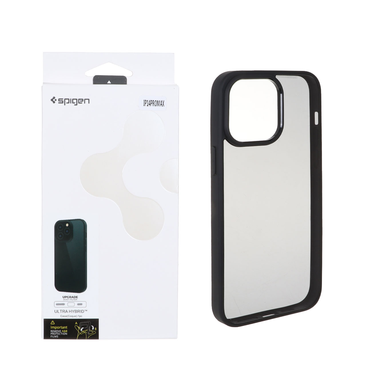 قاب Spigen مدل Ultra Hybrid با توری اسپیکر فلزی مناسب برای آیفون 14 پرو مکس
