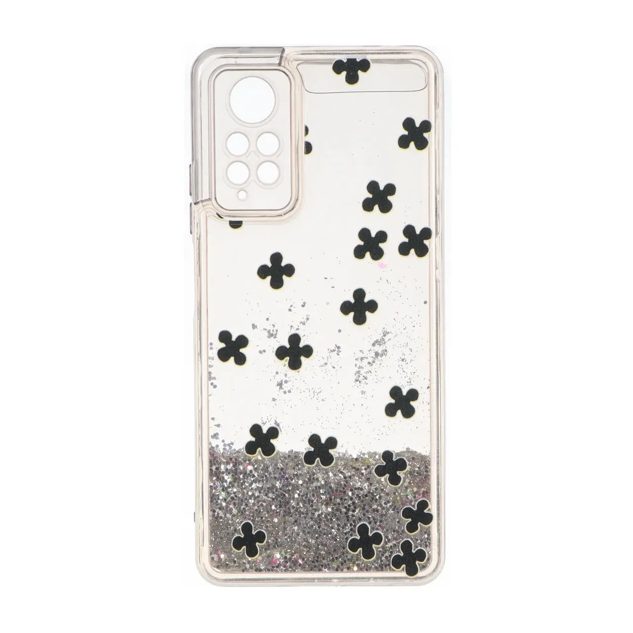 قاب آکواریومی اکلیلی طرح دار دور ژله ای Xiaomi Redmi Note 12 Pro 4G / Redmi Note 11 Pro - کد 247