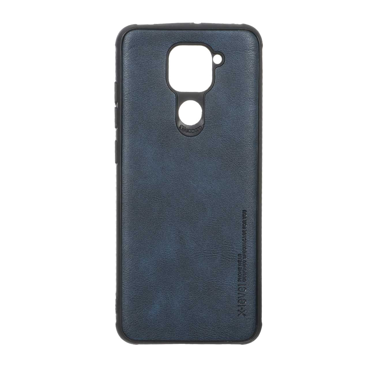 قاب طرح چرم Xlevel مدل Xiaomi Redmi Note 9 / Redmi 10X 5G / Redmi 10X Pro 5G - سرمه ای