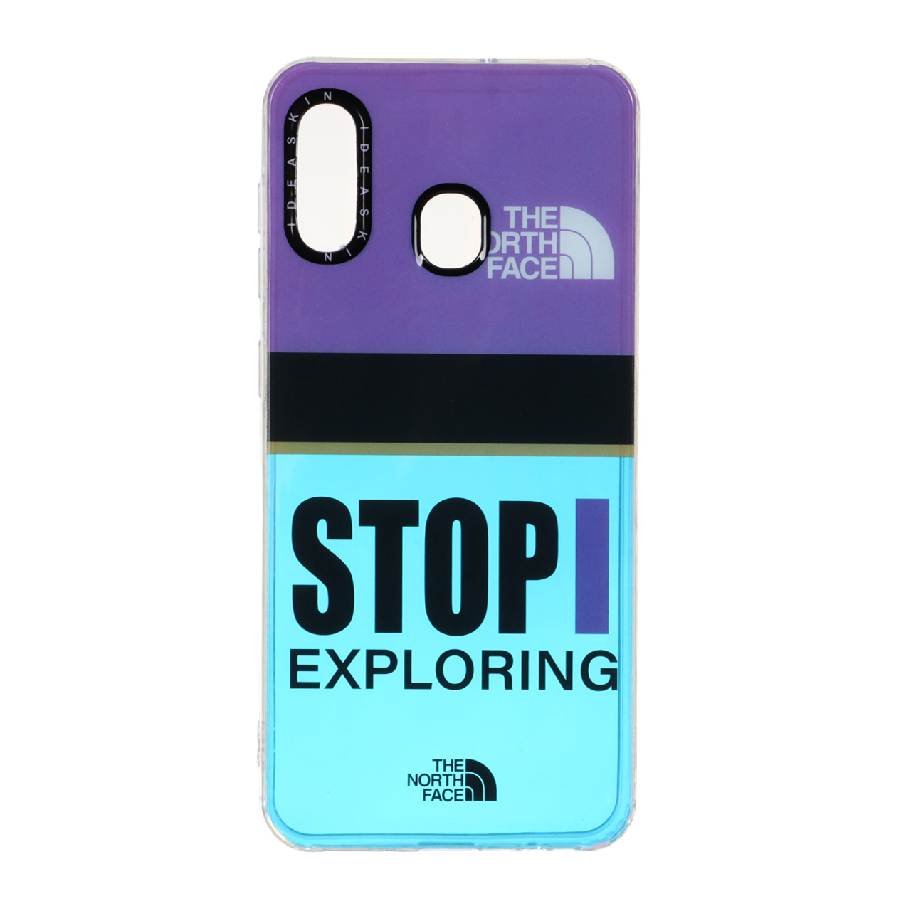 قاب Idea Skin هولوگرامی طرح North Face Stop Exploring مناسب برای سامسونگ گلکسی A30 و A20