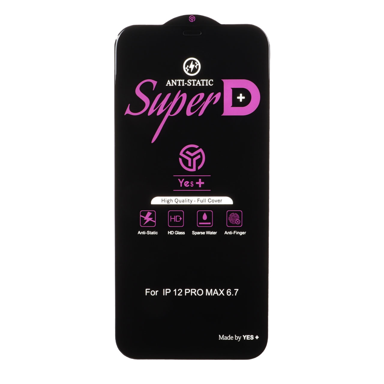 محافظ صفحه نمایش شیشه ای Super D Anti Static مناسب برای آیفون ۱۲ پرو مکس