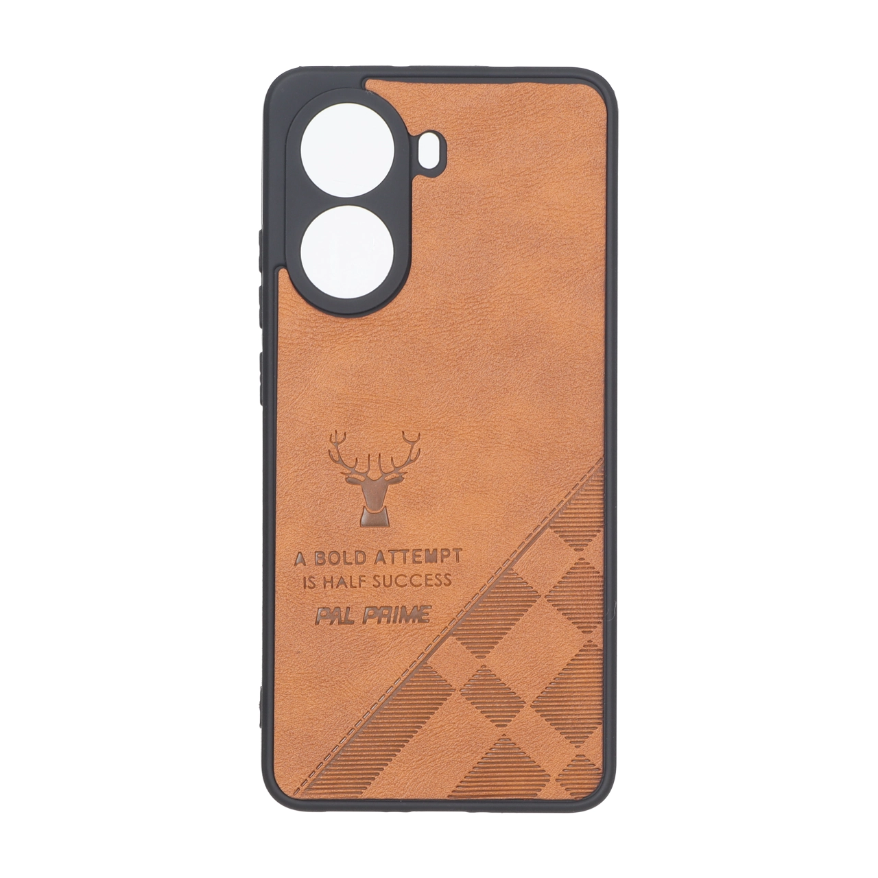 قاب طرح چرم گوزنی Pal Prime مدل Xiaomi Poco X7 Pro - عسلی