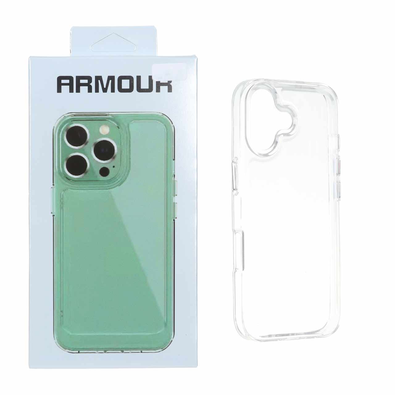 قاب طرح Armour شفاف دور ژله ای مناسب برای آیفون 17