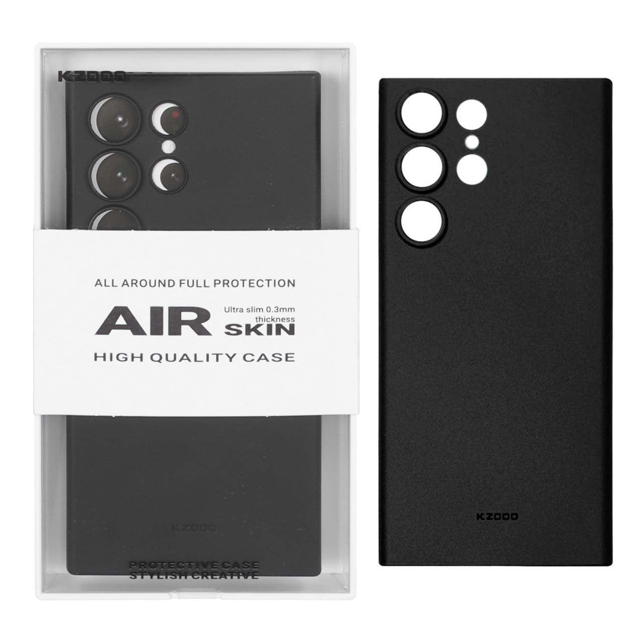 قاب اورجینال KDoo Air Skin مشکی مناسب برای سامسونگ گلکسی S24 اولترا