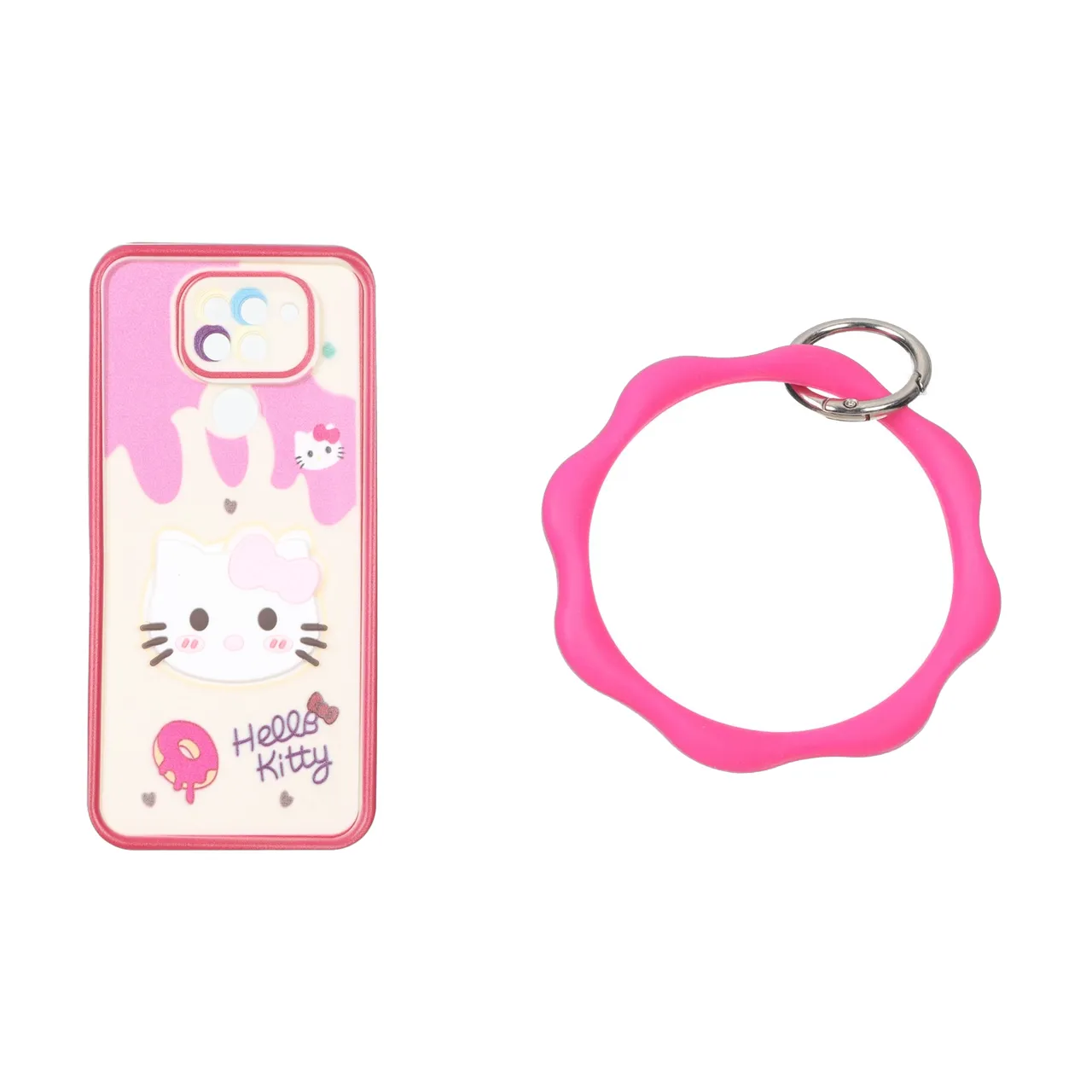 قاب طرح Solid Case عروسک برجسته النگویی محافظ لنز رنگی مناسب برای شیائومی Redmi Note 9 / Redmi 10X 5G / Redmi 10X Pro 5G