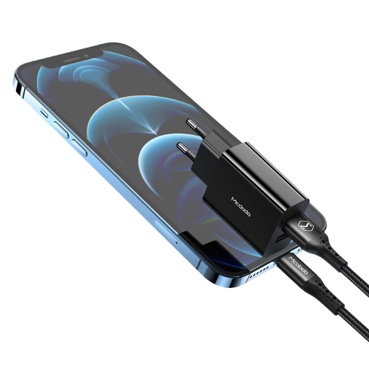 شارژر دیواری فست Mcdodo مدل CH-8910 دو پورت USB با توان 18 وات - مشکی