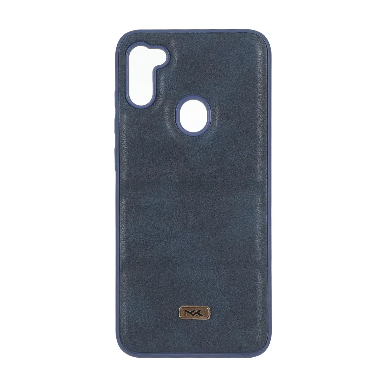 قاب پافر طرح چرم سه تکه لوگو فلزی مناسب برای سامسونگ گلکسی A11 و M11
