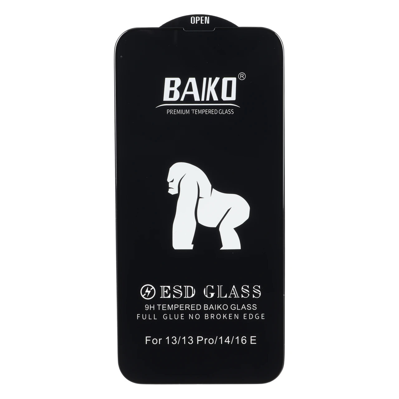 محافظ صفحه نمایش شیشه ای Anti Static Baiko مناسب برای آیفون 13، 13 پرو، 14 و 16e