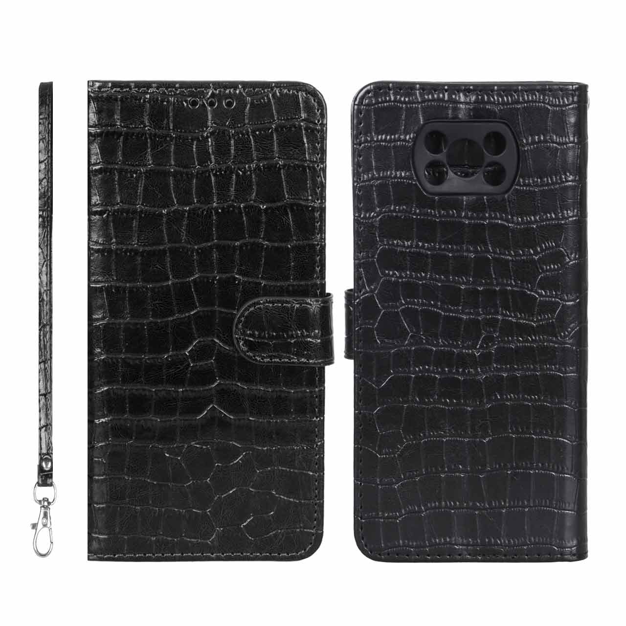 کیف موبایل مگنتی طرح کروکو MNC مشکی مناسب برای شیائومی Poco X3 / Poco X3 Pro / Poco X3 NFC