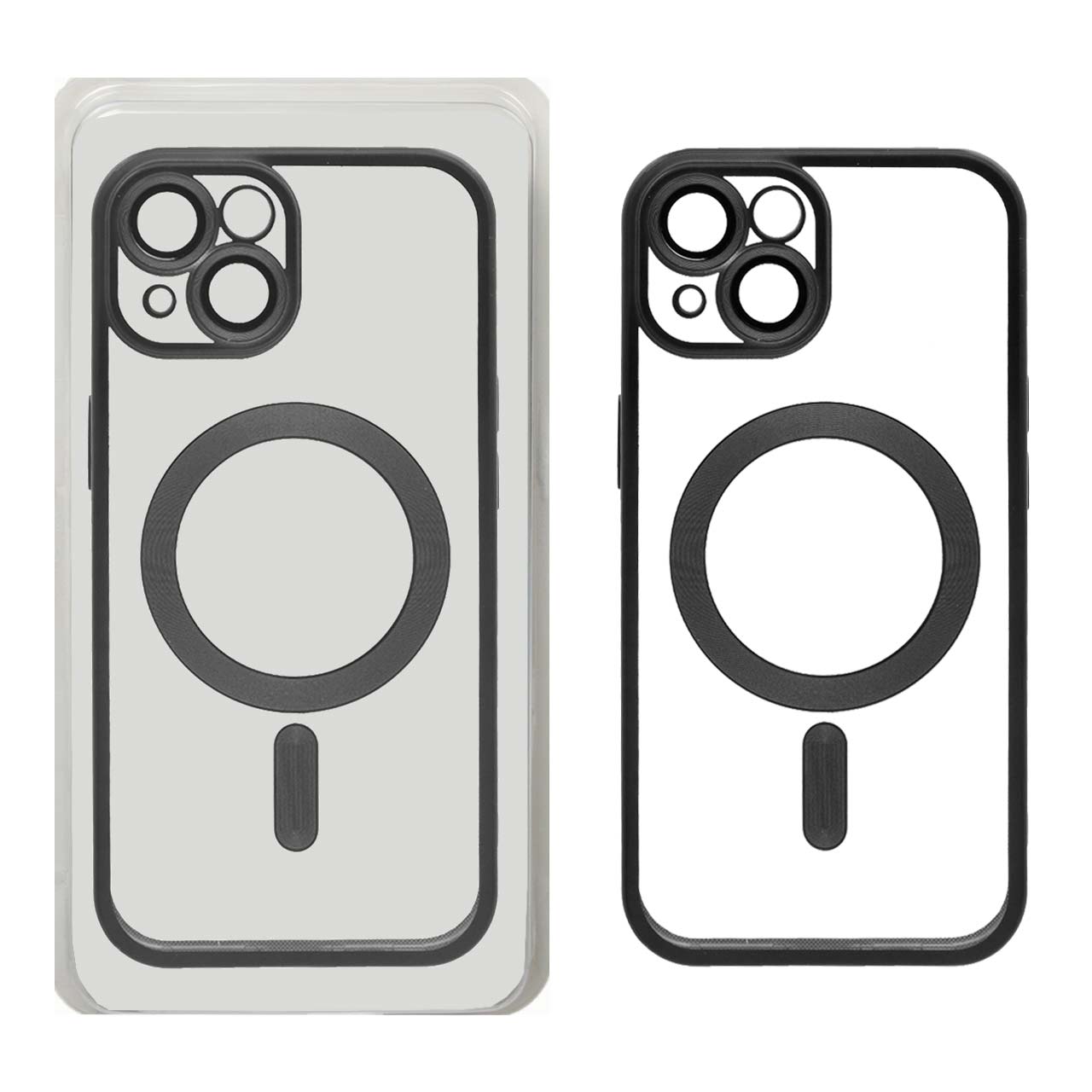 قاب اورجینال الکترواستاتیک Magsafe لنز گلس دار Apple iPhone 15 - مشکی