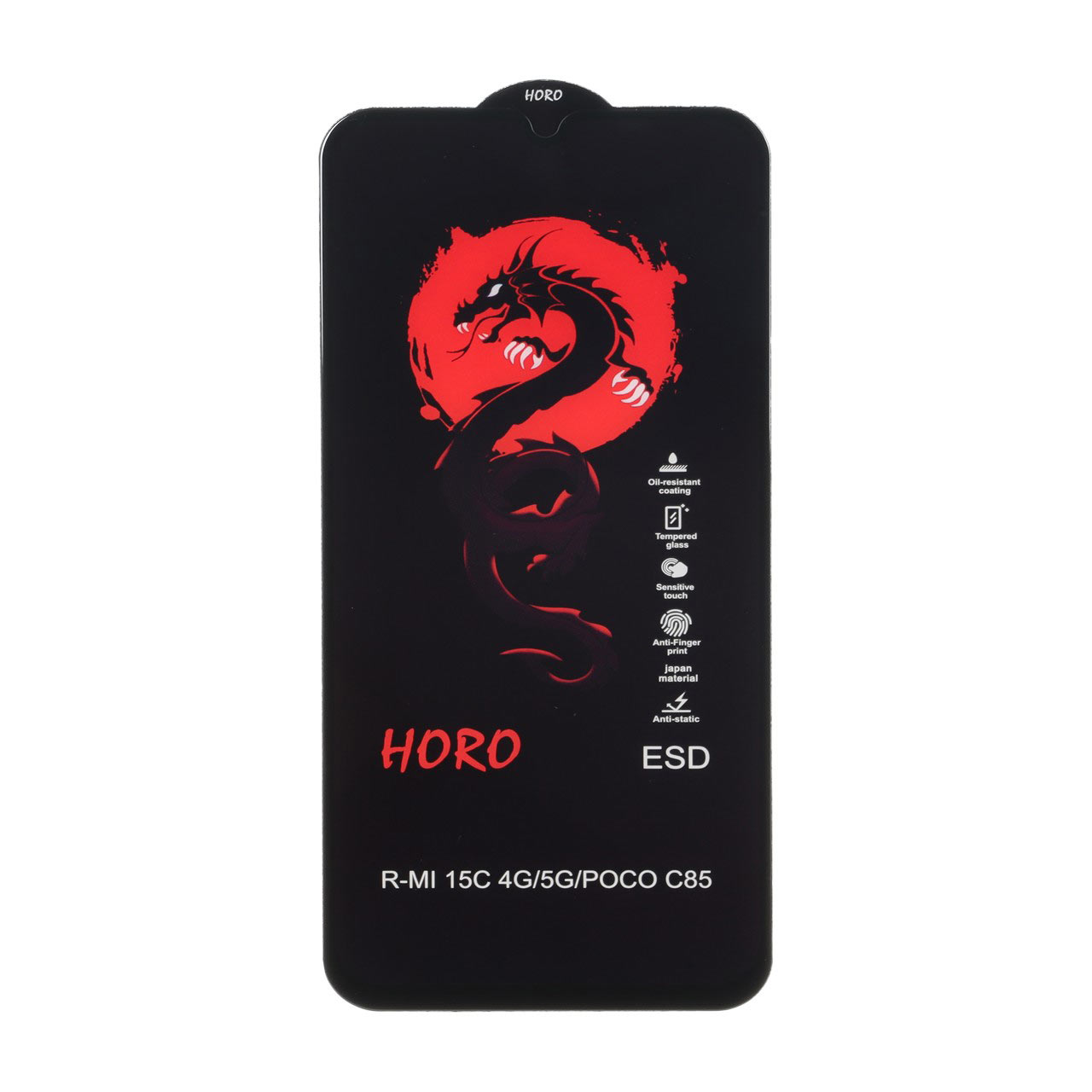 محافظ صفحه نمایش شیشه ای Full Cover ESD Horo مدل Xiaomi Redmi 15C / Poco C85 / Redmi A7 Pro