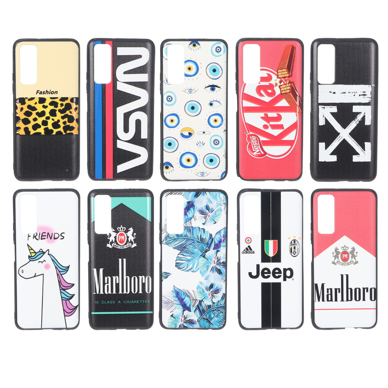 قاب سوزنی طرح دار Huawei Y7a (در طرح های مختلف)