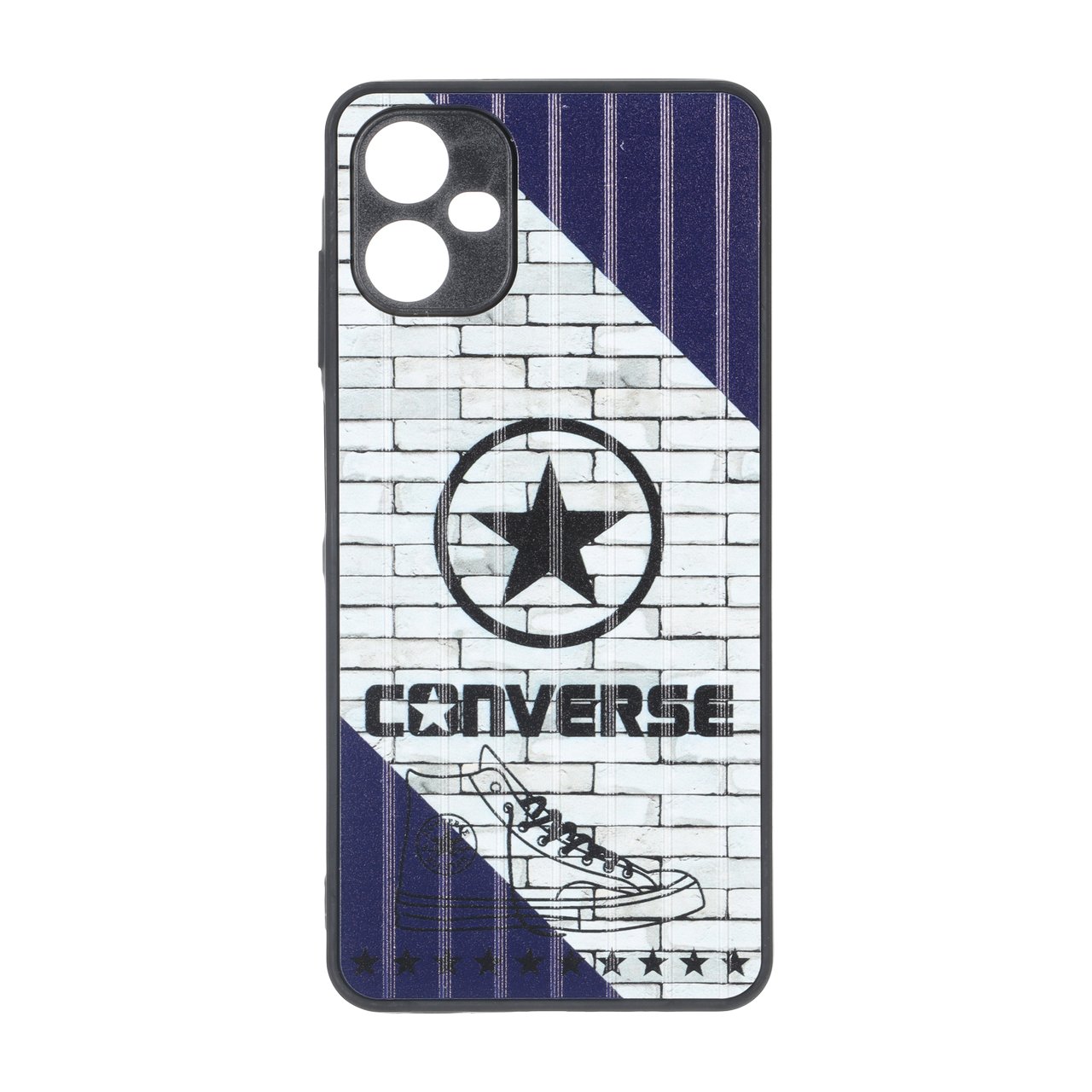 قاب طرح کانورس (Converse) آجری با محافظ لنز برجسته مناسب برای سامسونگ گلکسی A06