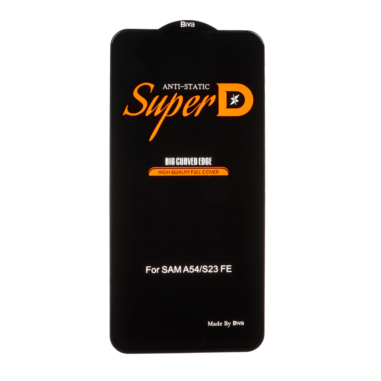 محافظ صفحه نمایش شیشه ای Samsung Galaxy S23 FE / A54 / Honor 400 - Full Cover Super D Biva - مشکی (بدون پک)