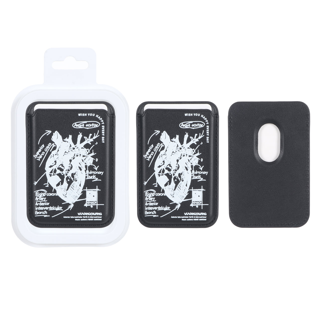 جاکارتی چرمی MagSafe طرح دار - کد 2 (پک دار)