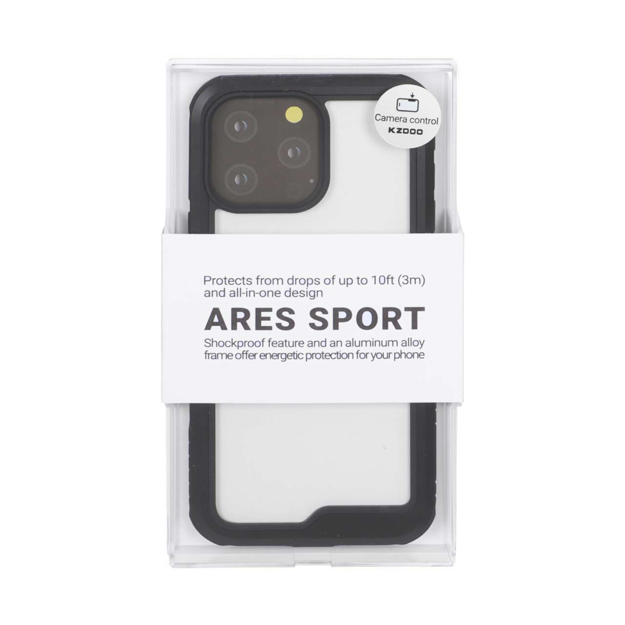 قاب ARES Sport برند KDoo مناسب برای آیفون 16 پرو مکس مشکی