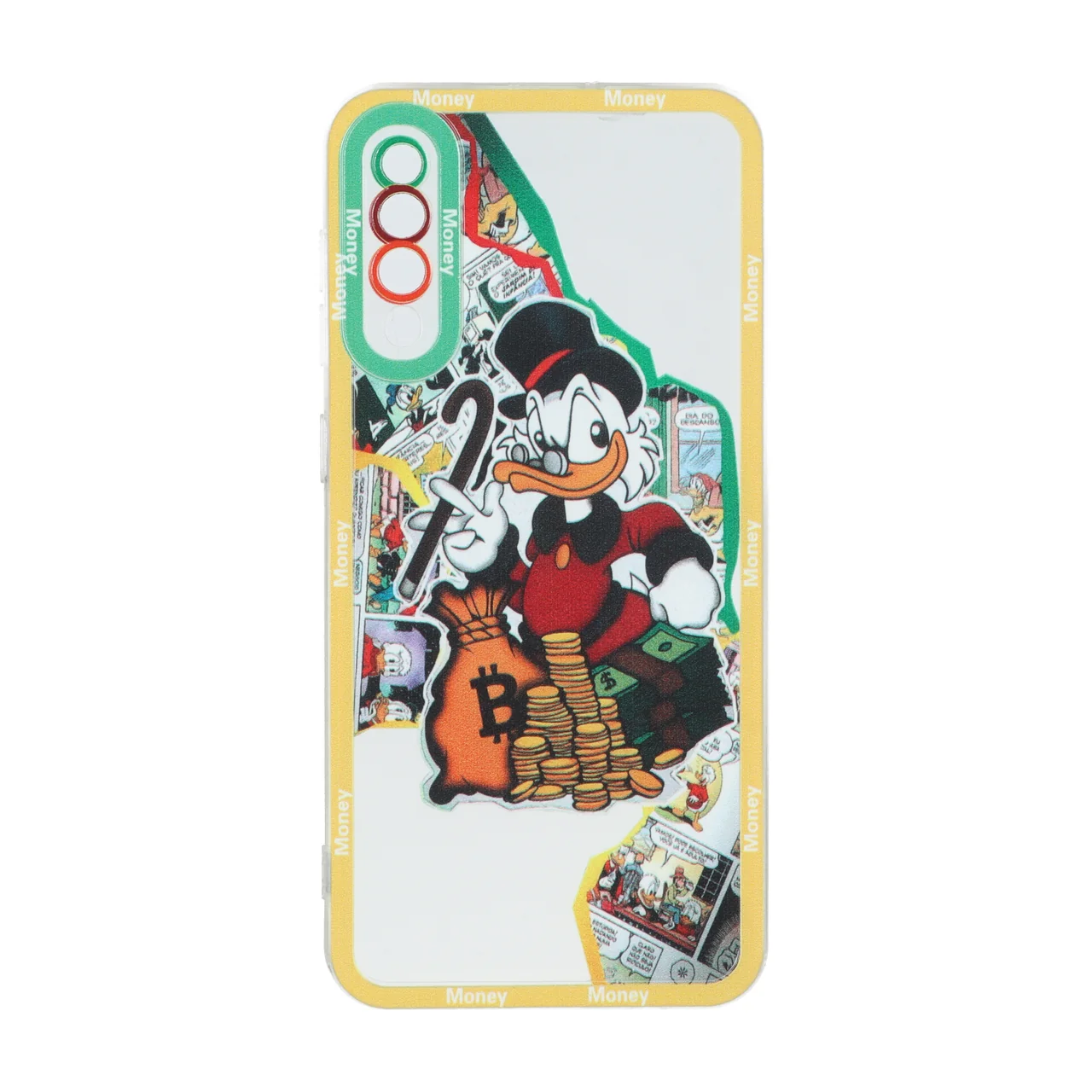 قاب طرح عمو اسکروج و پول مناسب برای سامسونگ گلکسی A50 / A50s / A30s