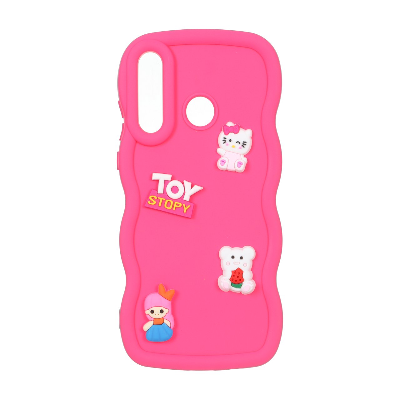 قاب کنگره‌ای طرح عروسک خمیری برجسته Toy Stopy مناسب برای هوآوی P30 لایت