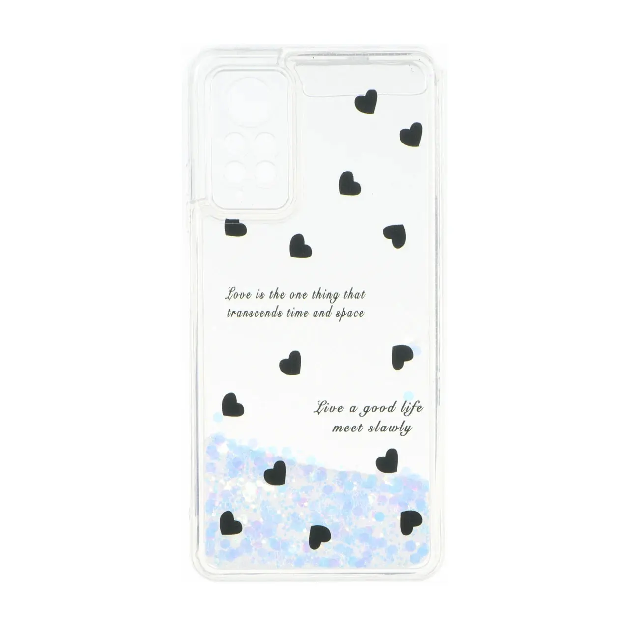 قاب آکواریومی اکلیلی طرح دار دور ژله ای Xiaomi Redmi Note 12 Pro 4G / Redmi Note 11 Pro - کد 245