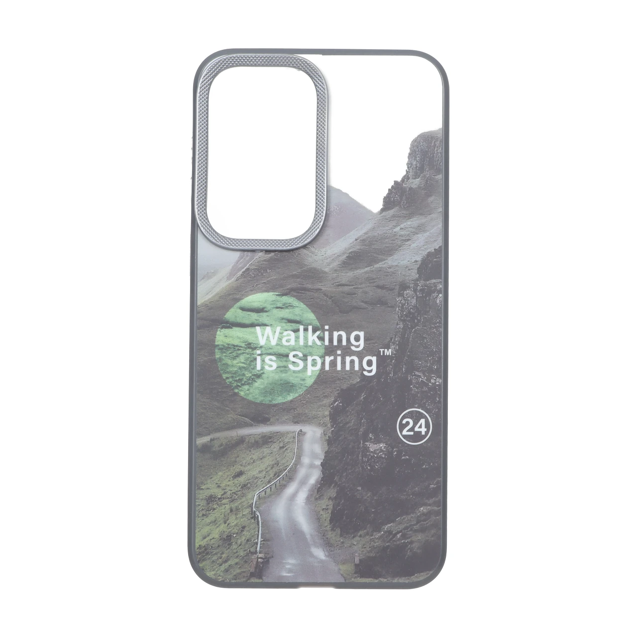 قاب طرح جاده کوهستانی Walking is Spring با محافظ لنز کربن مات مناسب برای سامسونگ گلکسی A37