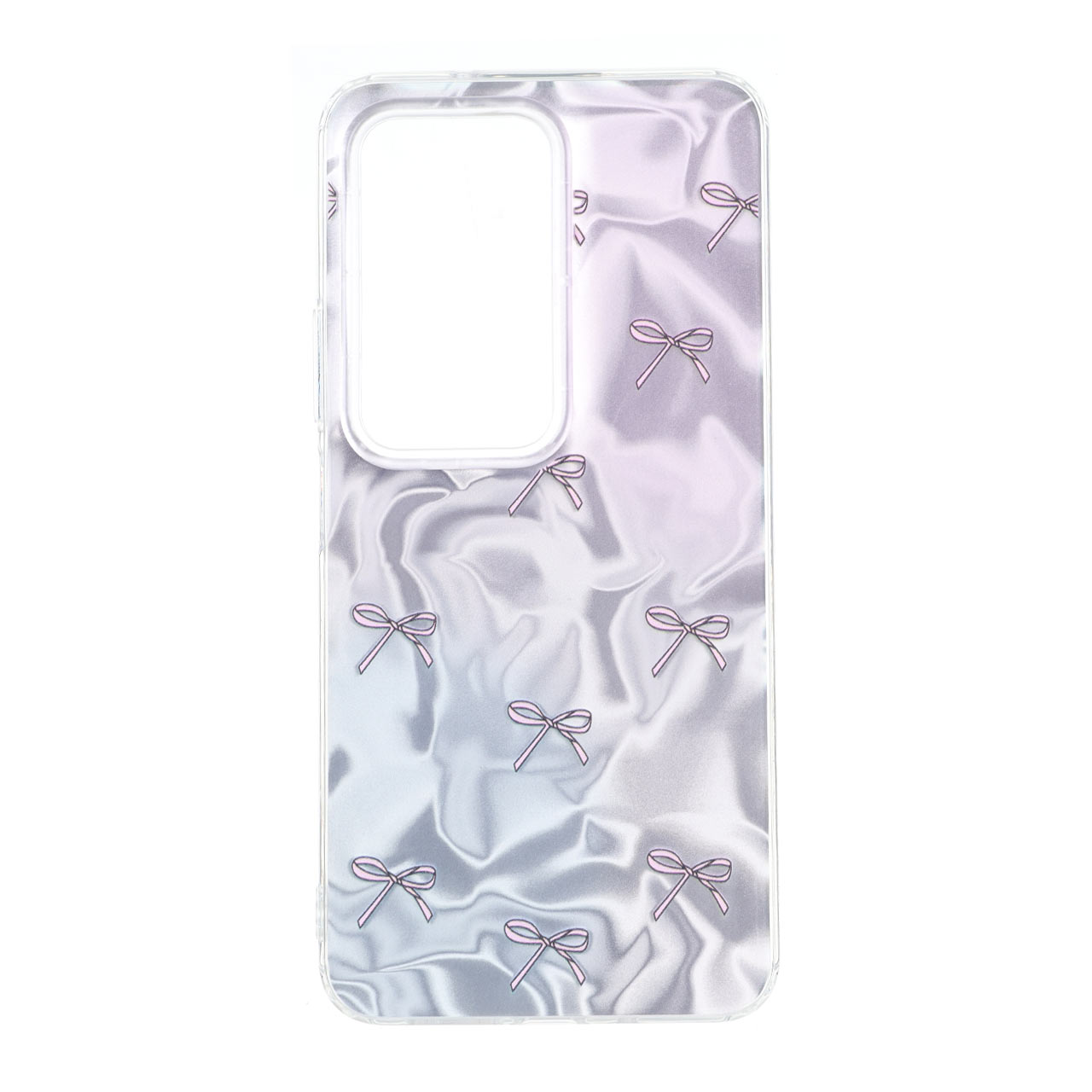 قاب طرح Silver Cloud پاپیونی دور ژله ای مناسب برای شیائومی ردمی ۱۵ 4G