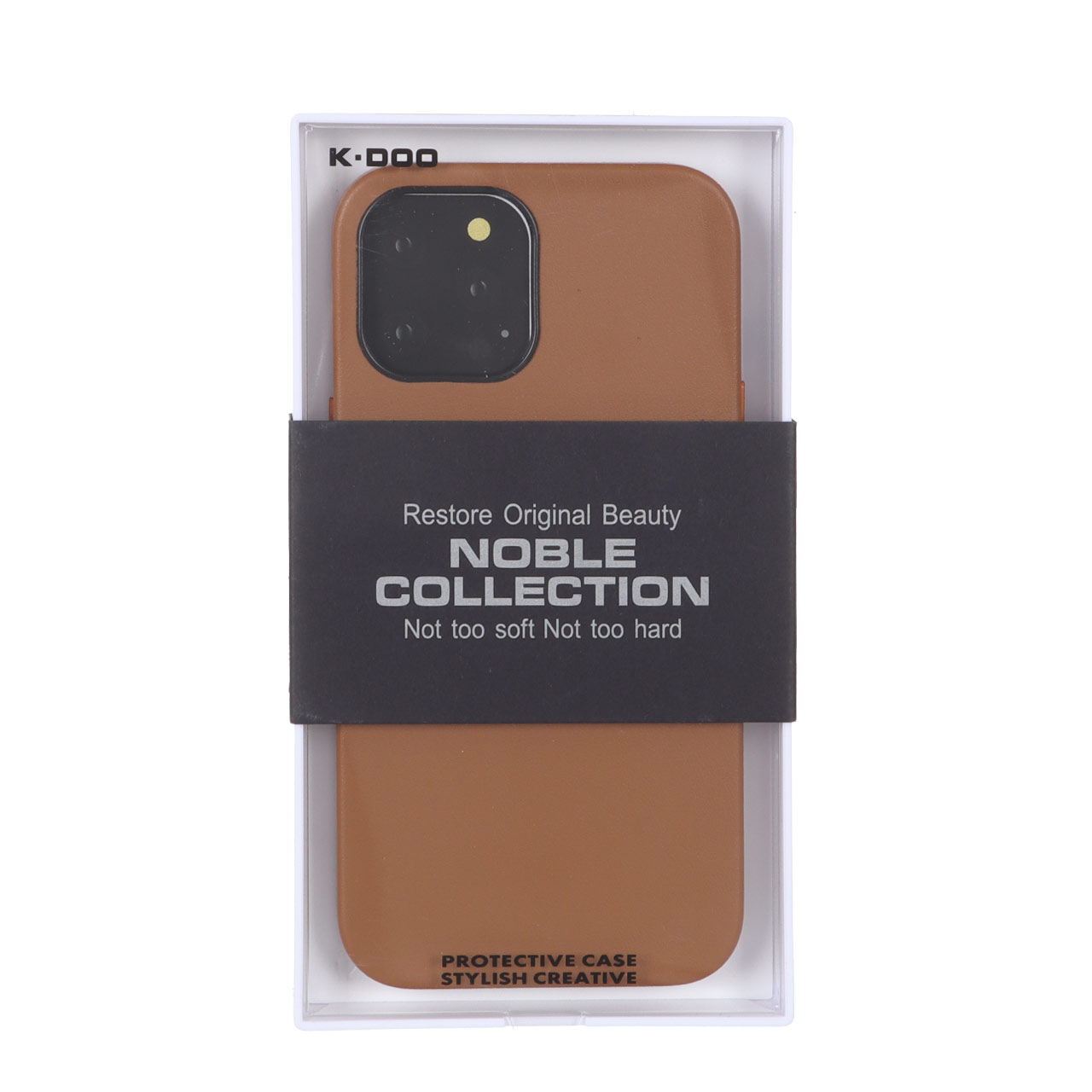 قاب اورجینال KDoo Noble Collection قهوه‌ای مناسب برای آیفون ۱۲ پرو مکس