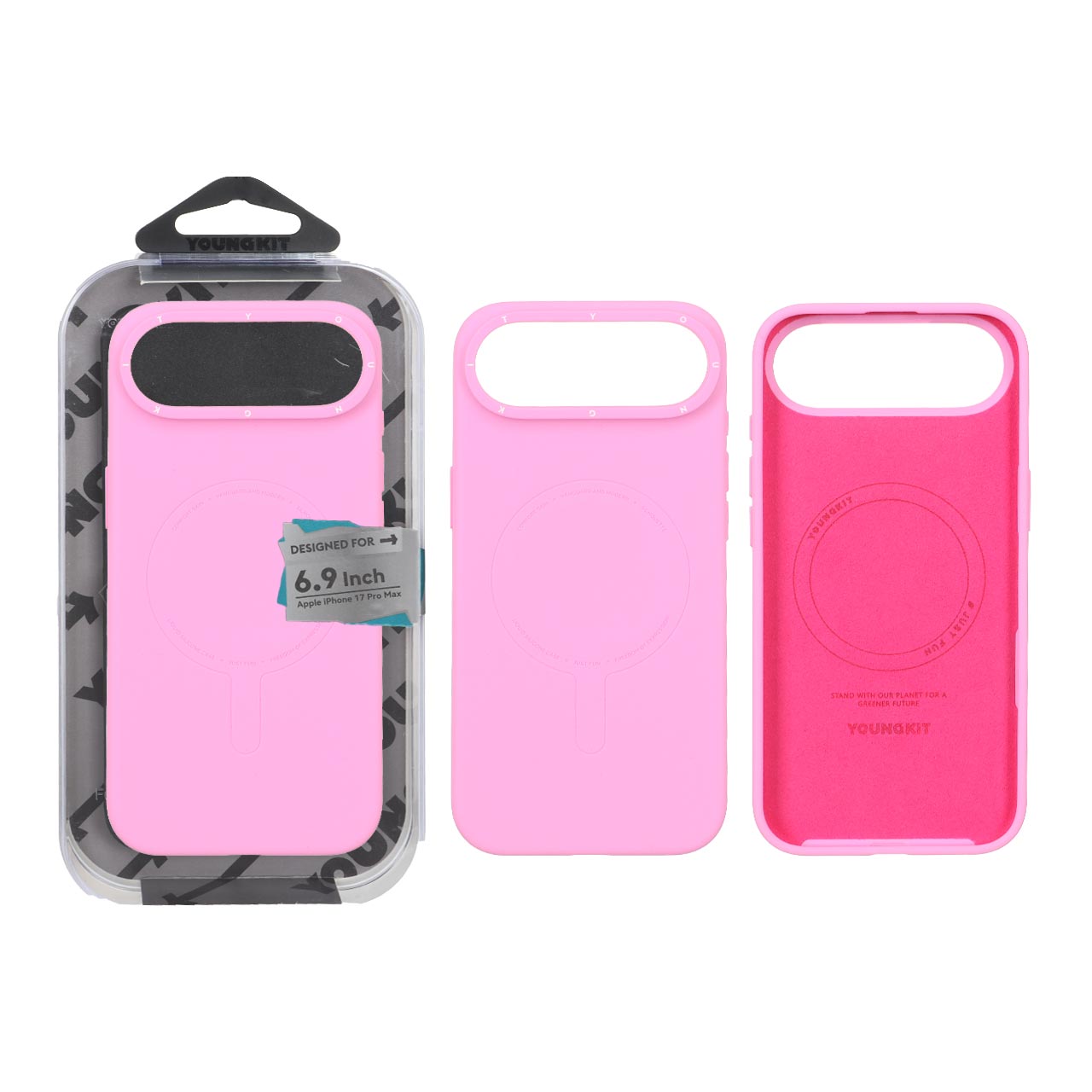 قاب اورجینال YoungKit Magsafe مدل Apple iPhone 17 Air - صورتی