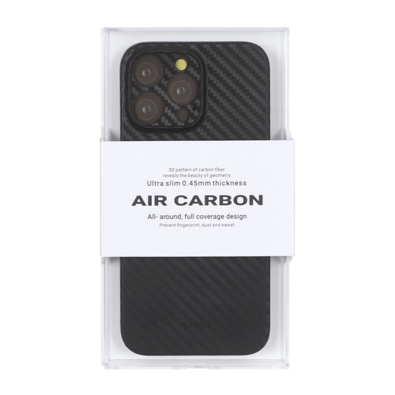 قاب محافظ لنزدار Apple iPhone 16 Pro Max Original KZDoo Air Carbon - مشکی