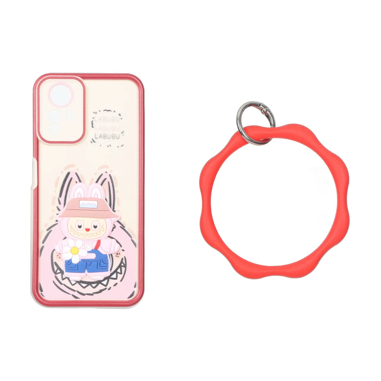 قاب Solid Case طرح عروسک برجسته النگویی مناسب برای شیائومی Redmi Note 12S