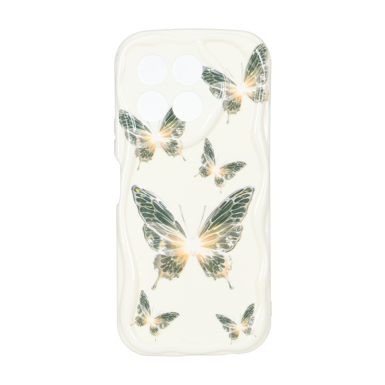 قاب کنگره ای ژله ای طرح پروانه مناسب برای Honor X6b