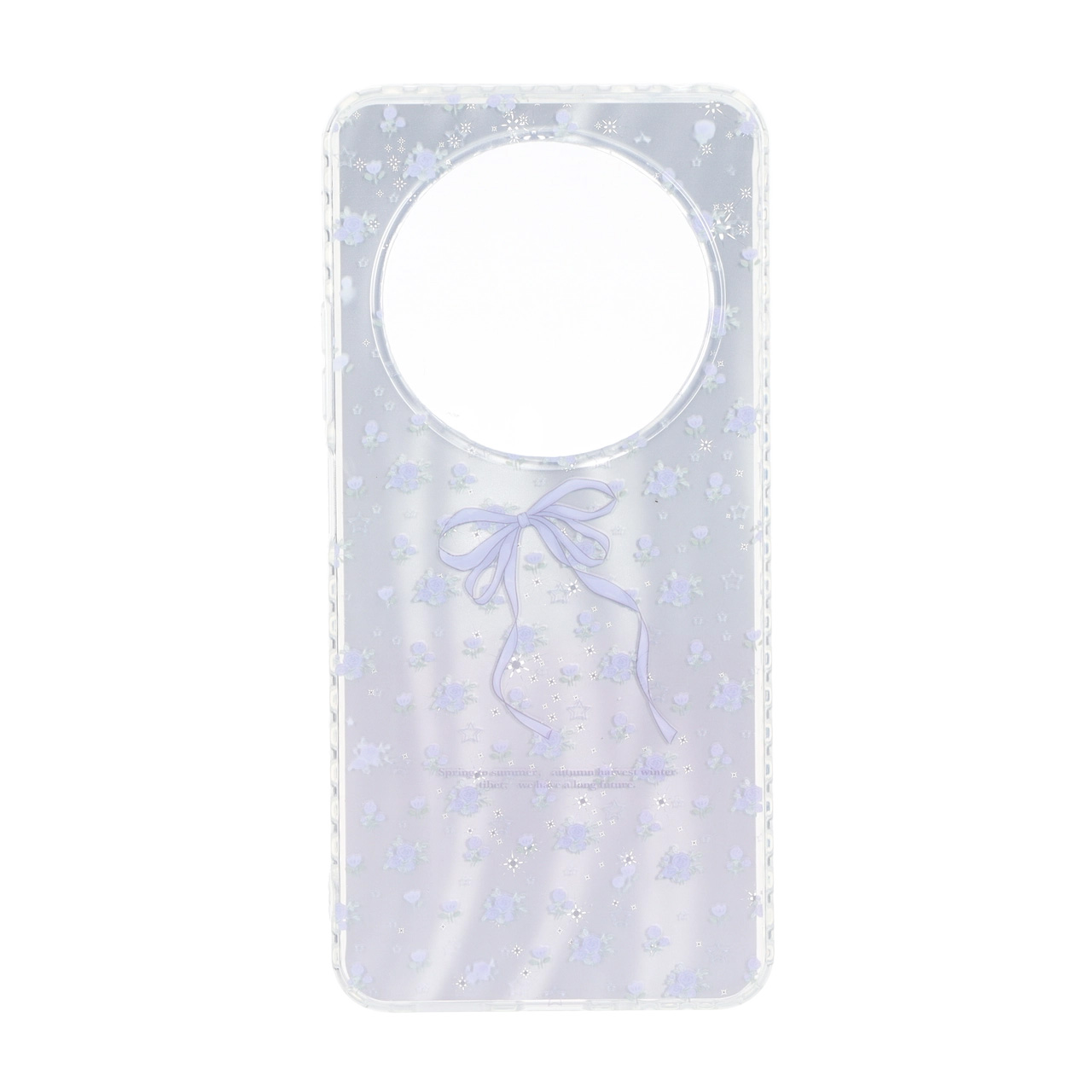 قاب مات ستاره ای دور ژله ای شفاف Xiaomi Redmi 14C / Redmi A3 Pro / Redmi A4 / Poco C75 - طرح 494