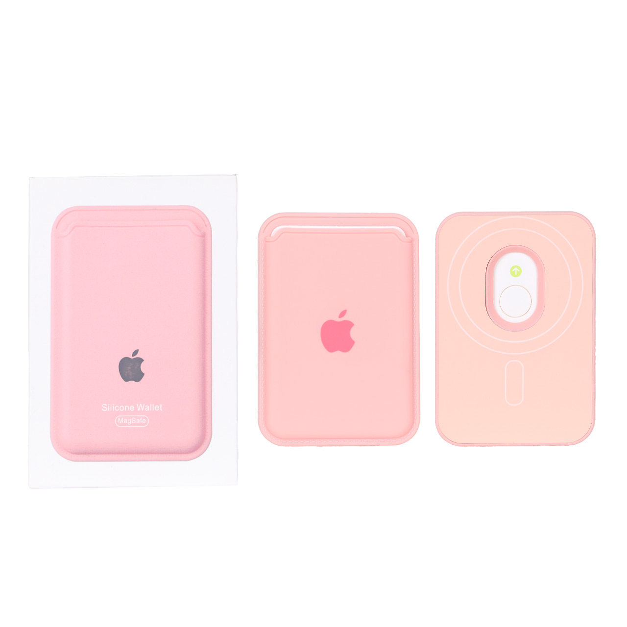 جاکارتی مگ‌سیف سیلیکونی Wallet طرح Apple صورتی