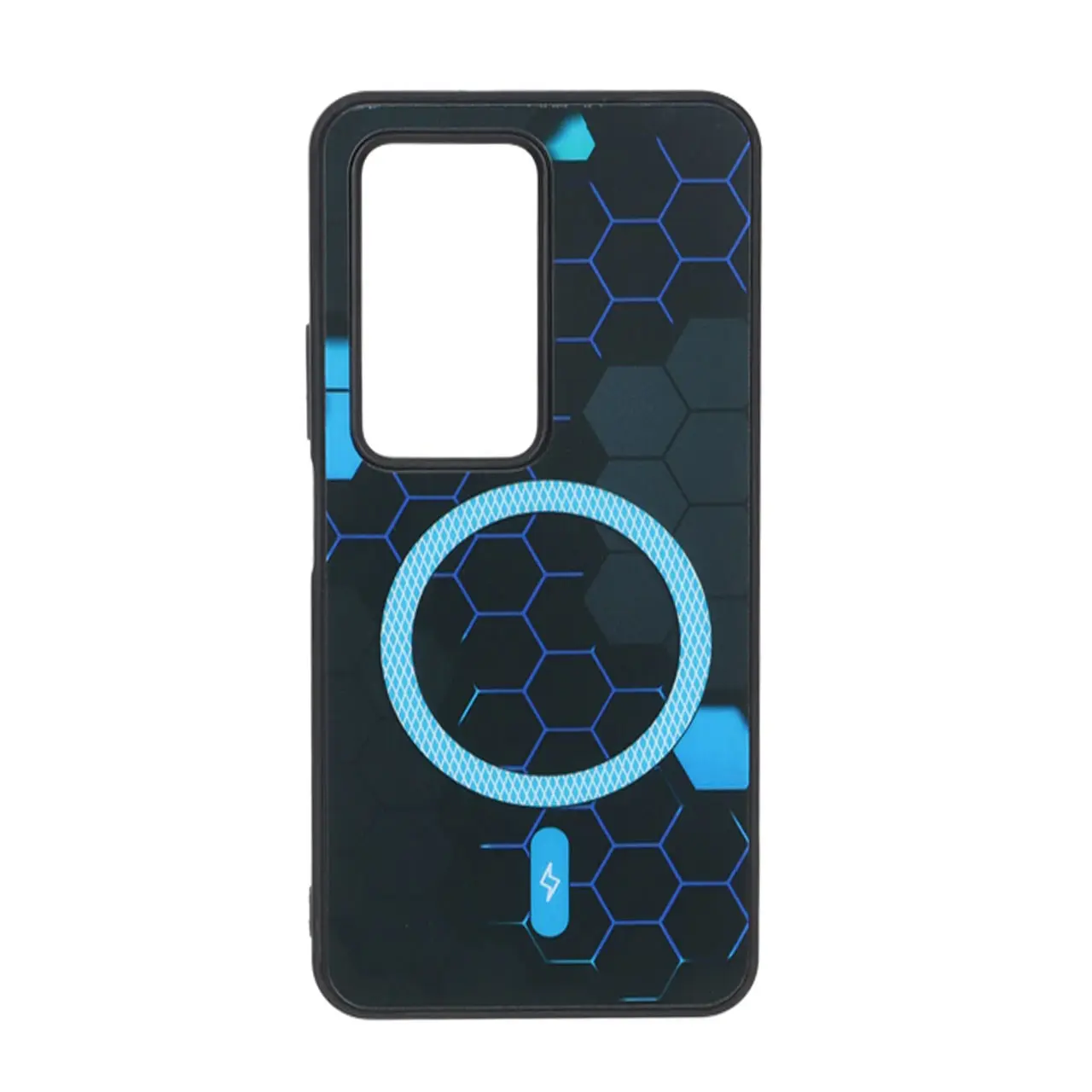قاب طرح Hexagon مگ سیف هاشور دار مناسب برای شیائومی ردمی 15 4G