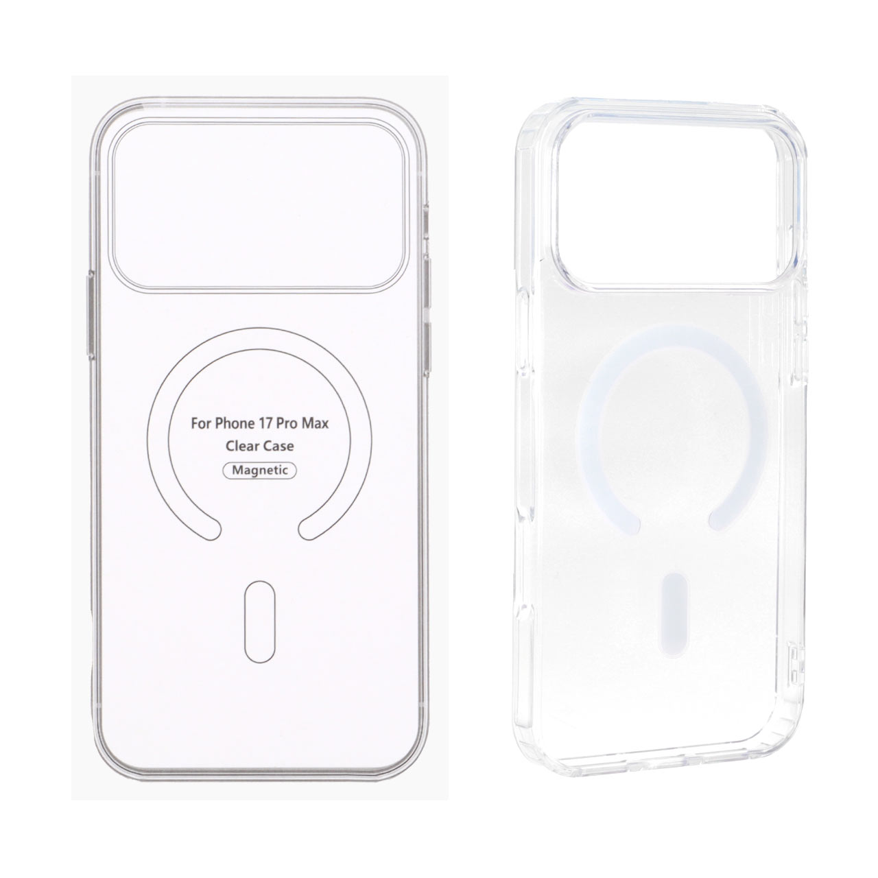قاب شفاف Apple iPhone 17 Pro Max با قابلیت شارژ CHJ - MagSafe