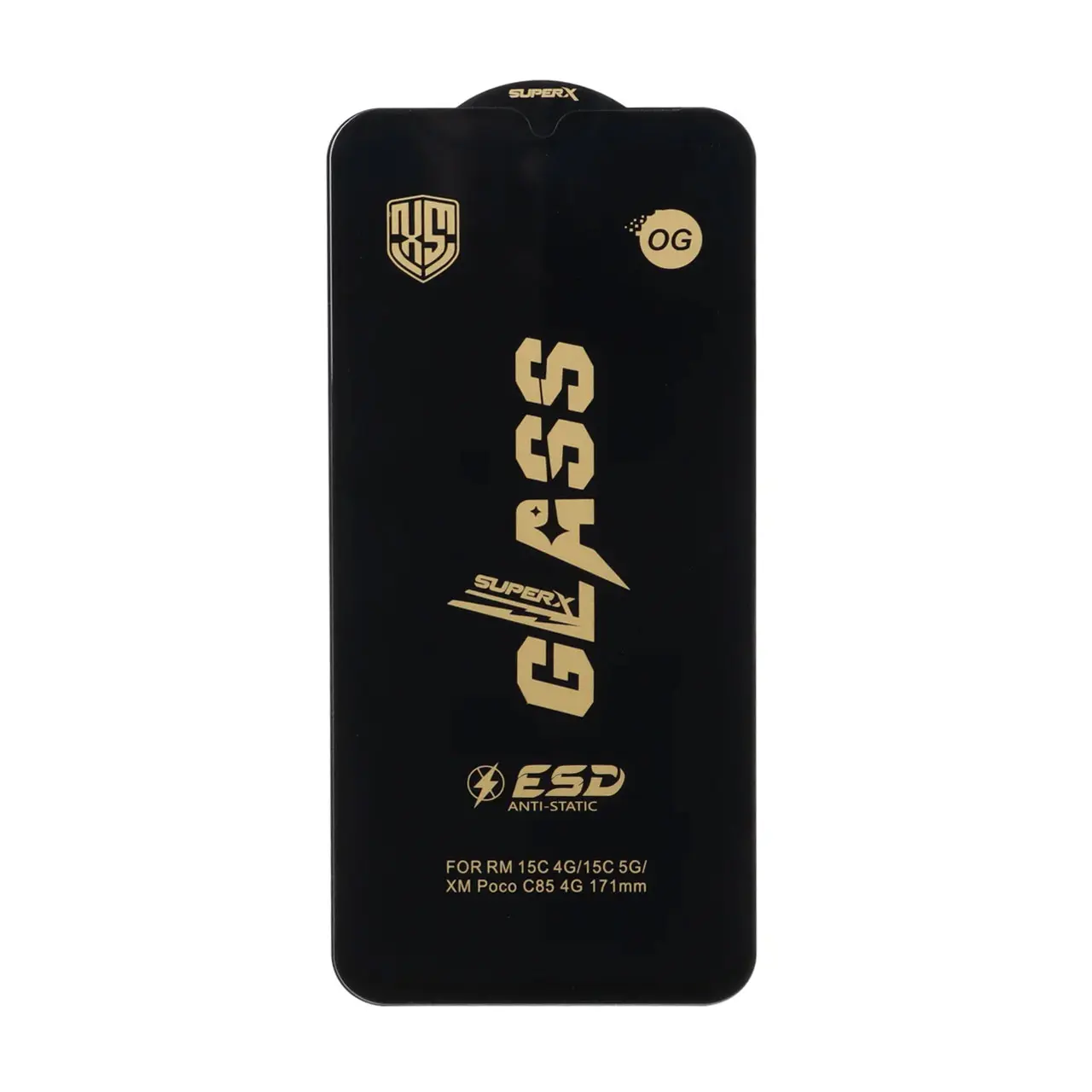 محافظ صفحه نمایش شیشه ای درجه یک Full Cover Super X OG - ESD OVOG مدل Xiaomi Redmi 15C / Poco C85