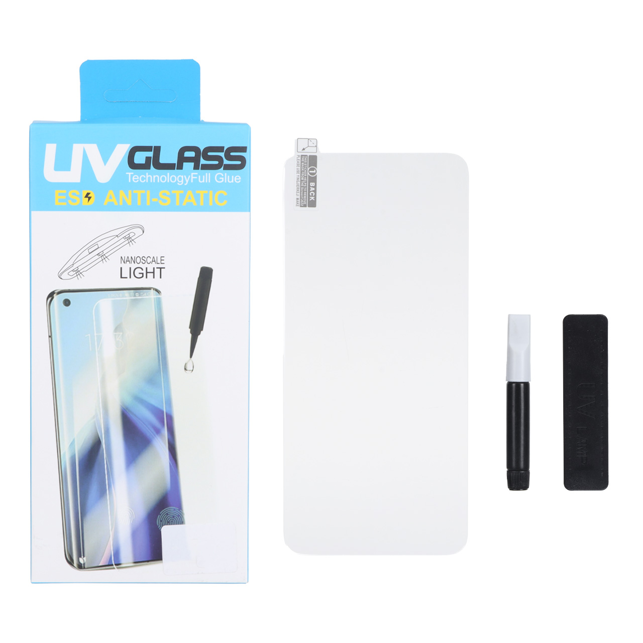 محافظ صفحه نمایش شیشه ای UV ESD Anti Static مدل Samsung Galaxy S21 Ultra (پک دار)