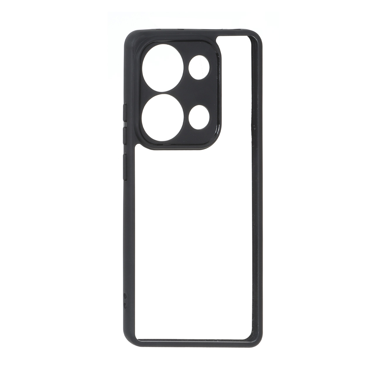 قاب پشت سخت شفاف محافظ لنزدار دور مشکی مناسب برای شیائومی ردمی نوت 14 اس، نوت 13 پرو 4G و پوکو ام 6 پرو 4G