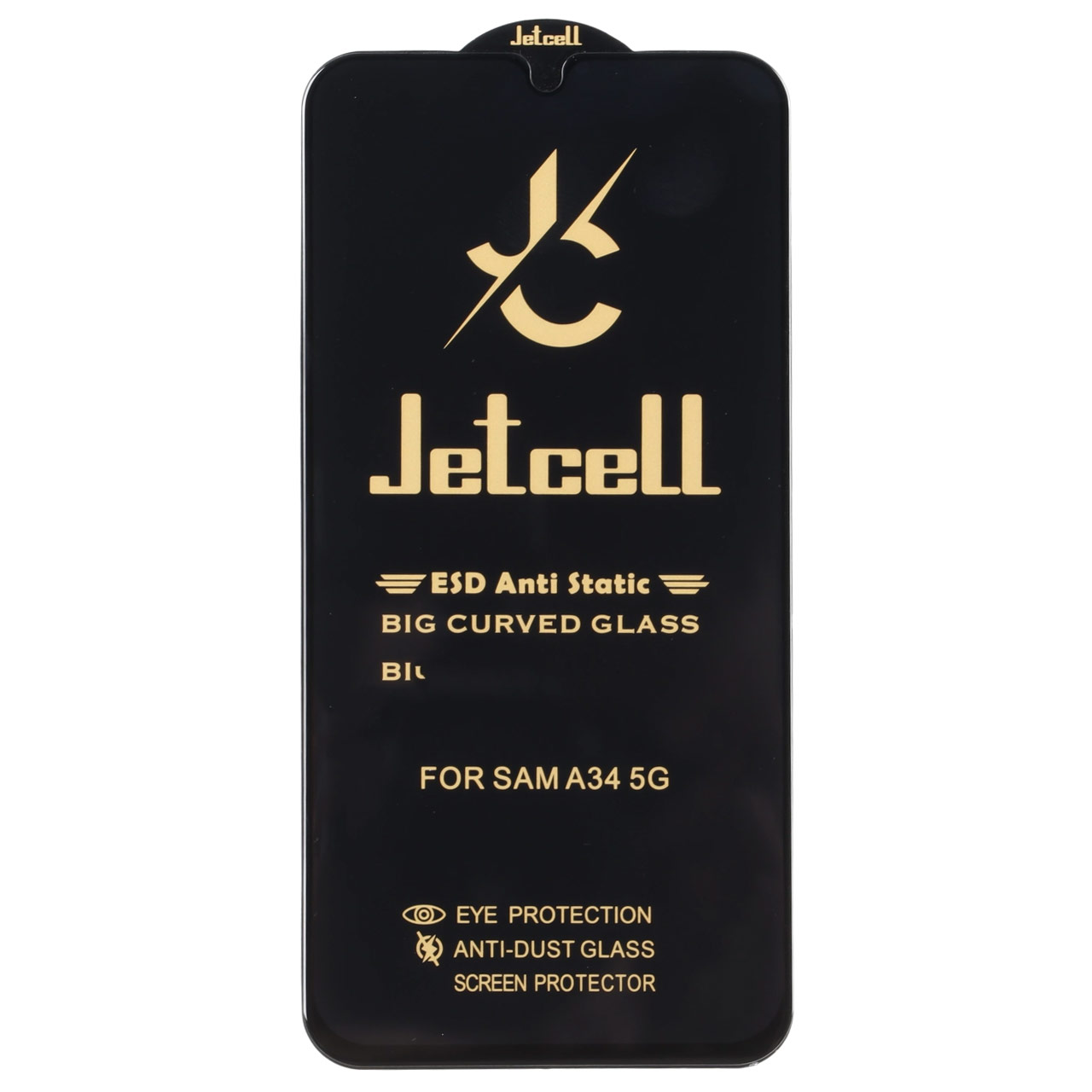 محافظ صفحه نمایش شیشه ای Full Cover ESD Anti Static مدل JET Cell مناسب برای سامسونگ گلکسی A34