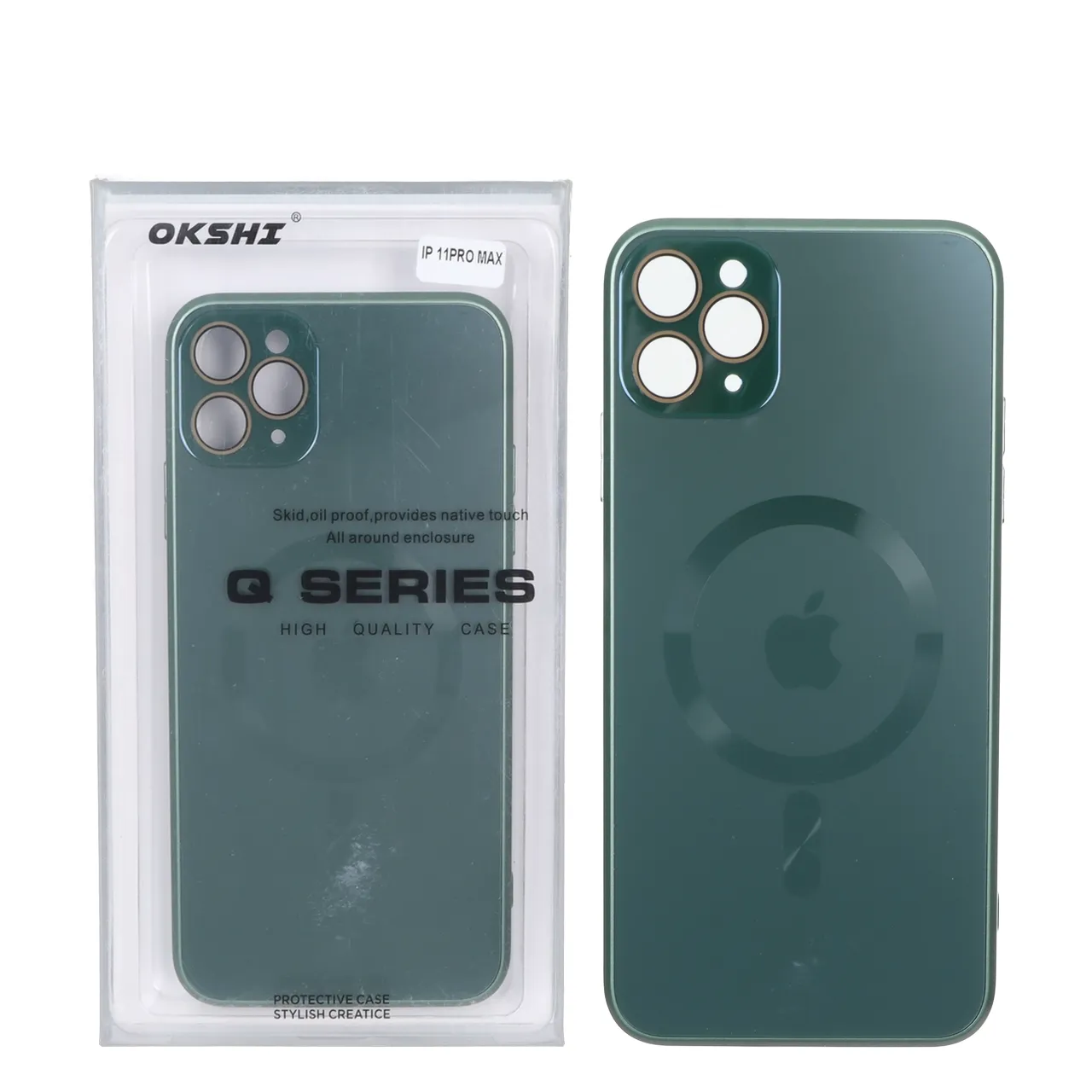 قاب طرح PVD MagSafe Qseries لنز گلس دار مناسب برای آیفون 11 پرو مکس