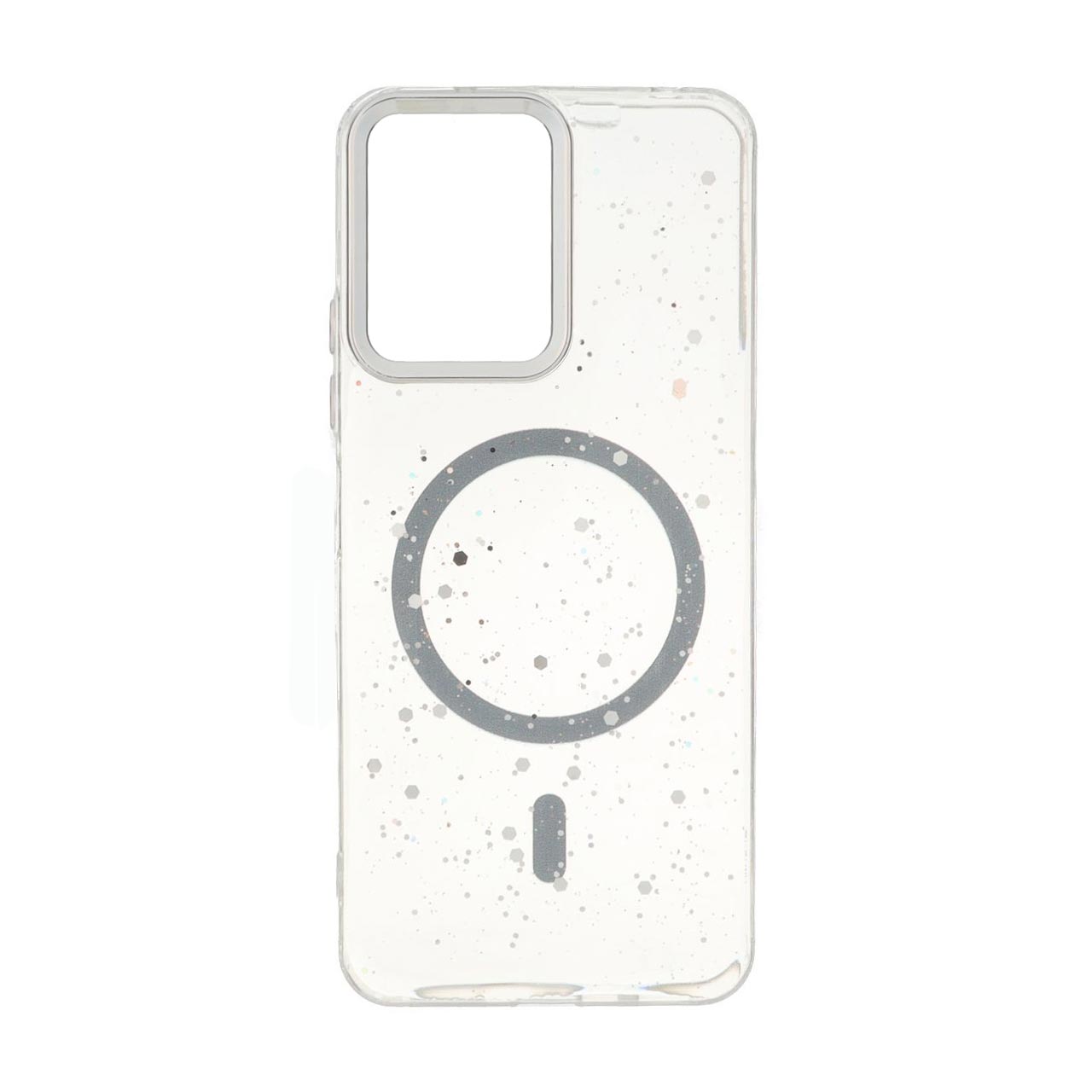 قاب اکلیلی طرح مگ سیف لنز کروم فیلی مناسب برای شیائومی ردمی 12 و پوکو ام 6 پرو 5G