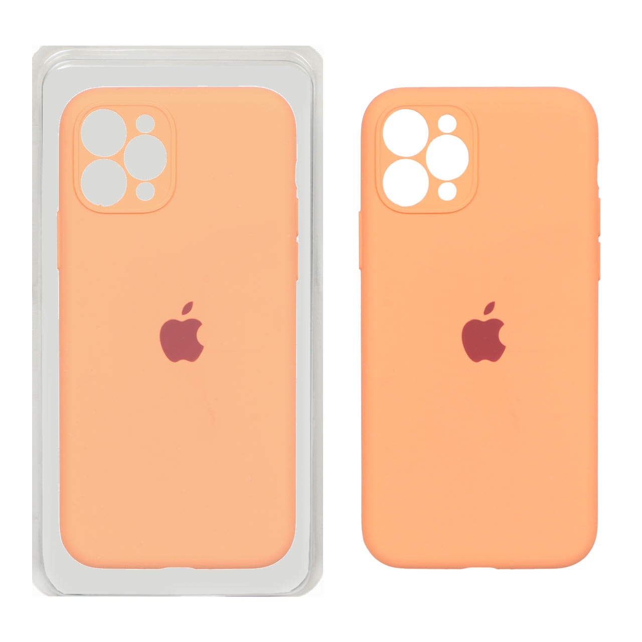 قاب سیلیکونی پاک کنی محافظ لنزدار اورجینال مناسب برای Apple iPhone 11 Pro - نارنجی