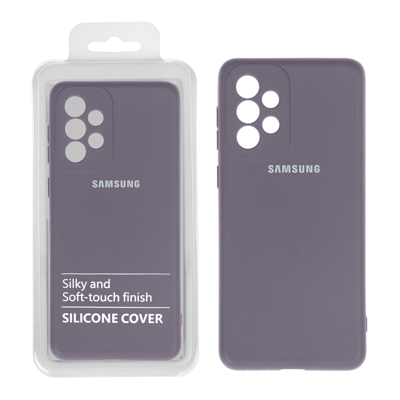 قاب نیو سیلیکون محافظ لنزدار RFF مدل Samsung A33 بنفش (پک دار)