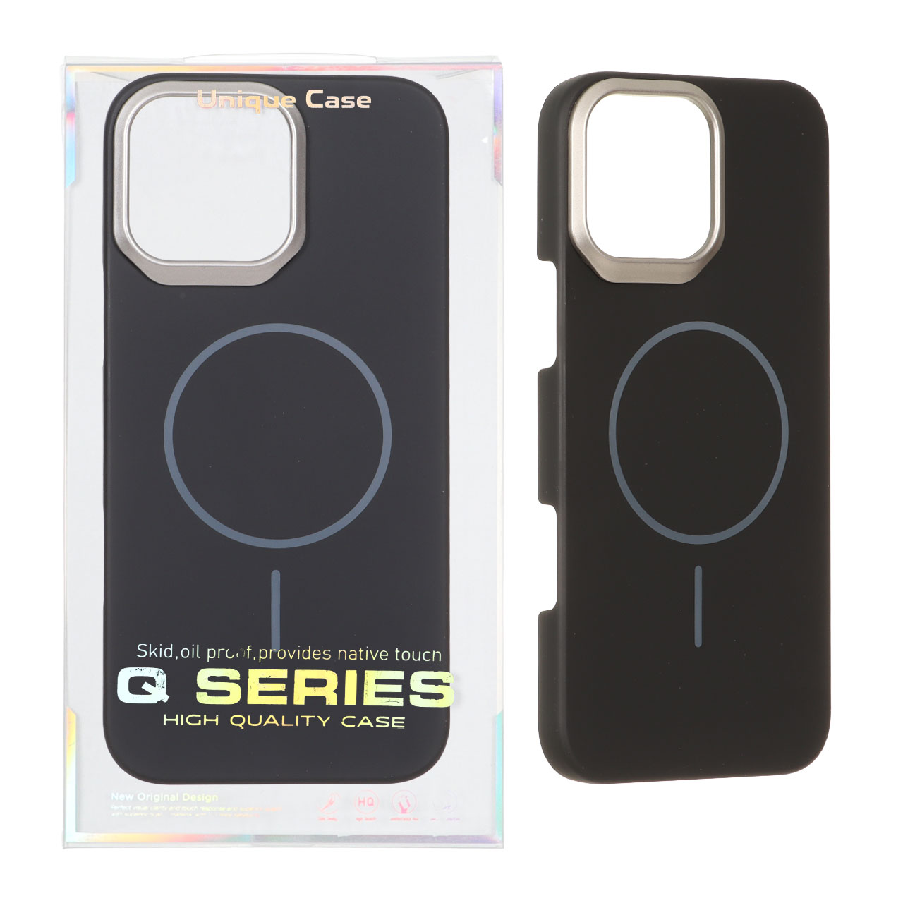 قاب اورجینال Q Series پشت سخت MagSafe دور لنز برجسته مناسب برای آیفون 16 پرو مکس