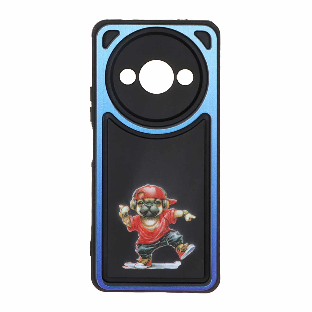 قاب Solid Case منحنی LUCKY طرح دار Xiaomi Redmi A3 / A3x / Poco C61 - کد 176