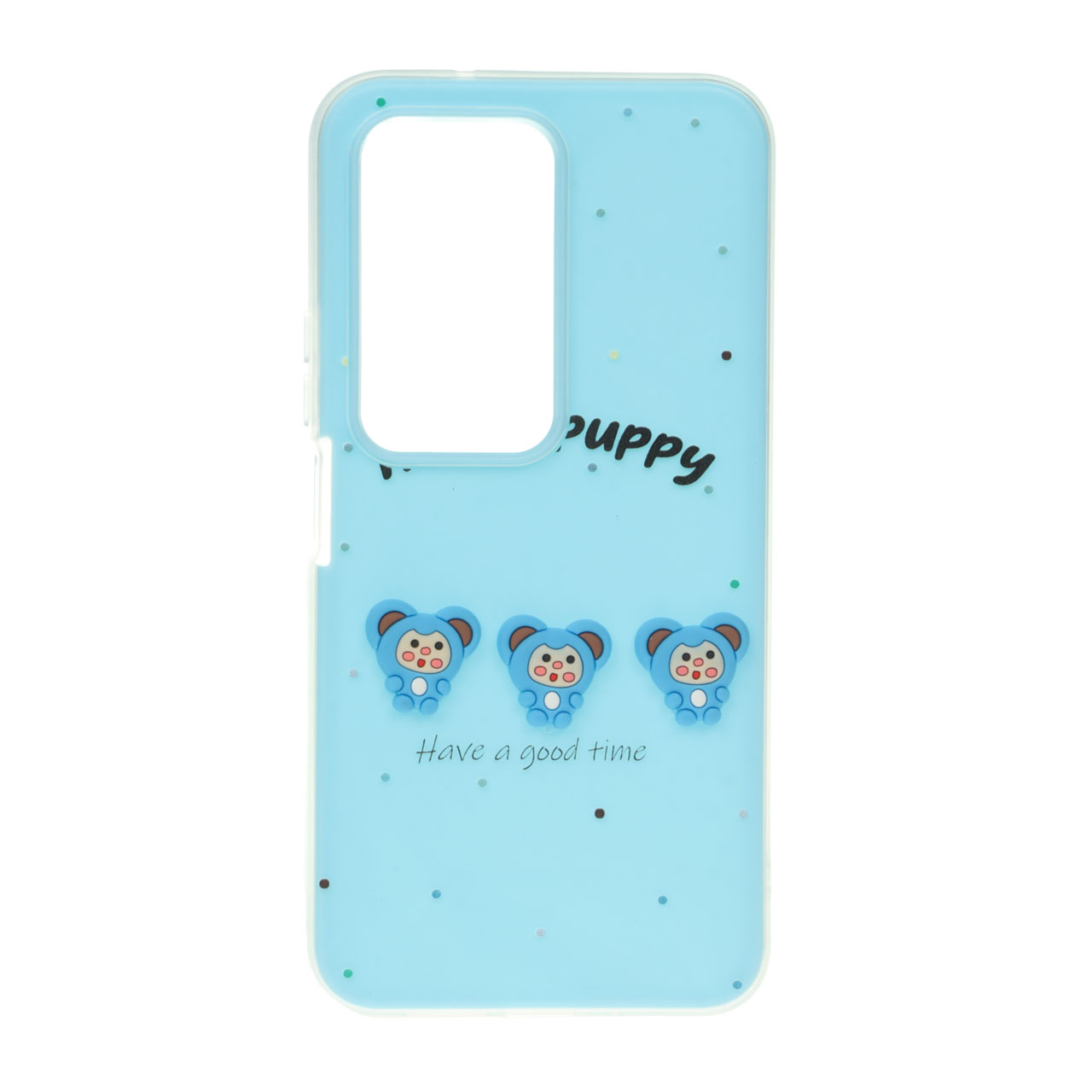 قاب طرح Puppy دو لایه عروسک برجسته مناسب برای شیائومی ردمی 15 4G