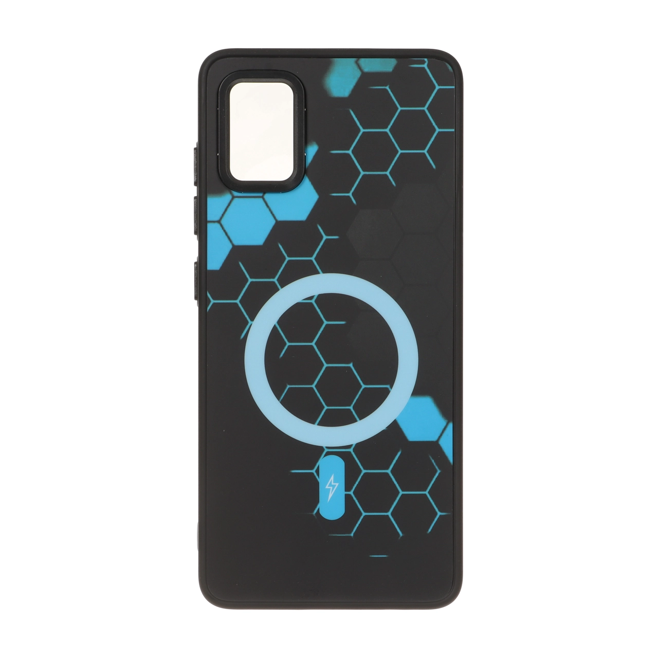 قاب طرح Hexagon مگ سیف آبی روشن مناسب برای سامسونگ گلکسی A51 و M40s