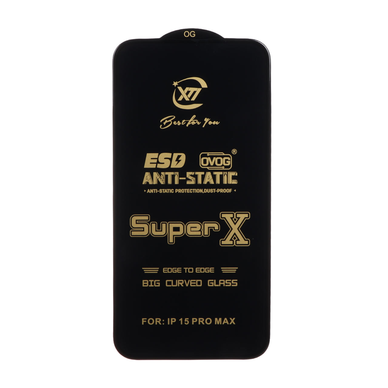 محافظ صفحه نمایش آنتی استاتیک Super X مناسب برای آیفون 15 پرو مکس
