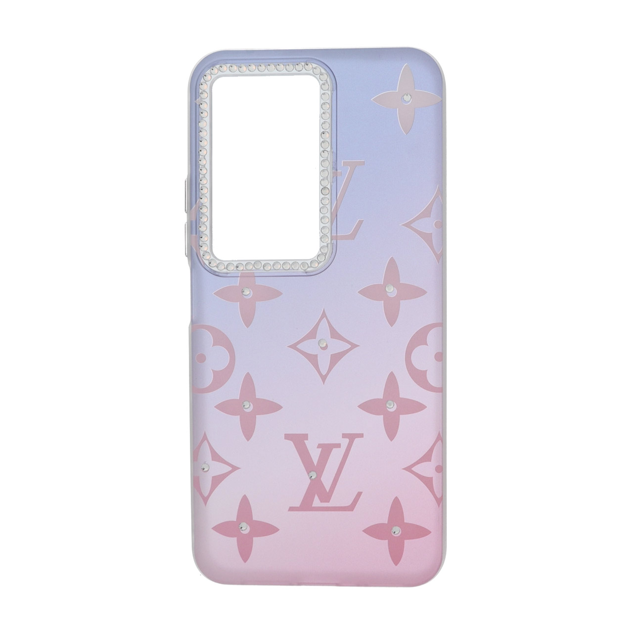 قاب ژله ای مات طرح LV نگین دار گرادیانت مناسب برای شیائومی ردمی ۱۵ 4G