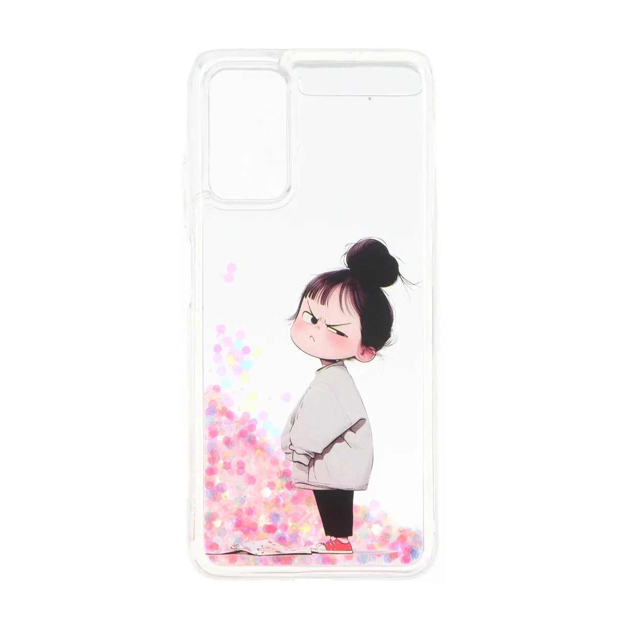قاب آکواریومی اکلیلی طرح دار دور ژله ای Xiaomi Poco M3 / Redmi 9T 4G - کد 434